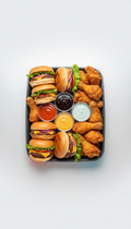 Catering Party Platter with Signature Sauces