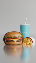 Beef Burger Combo with Crispy Fries